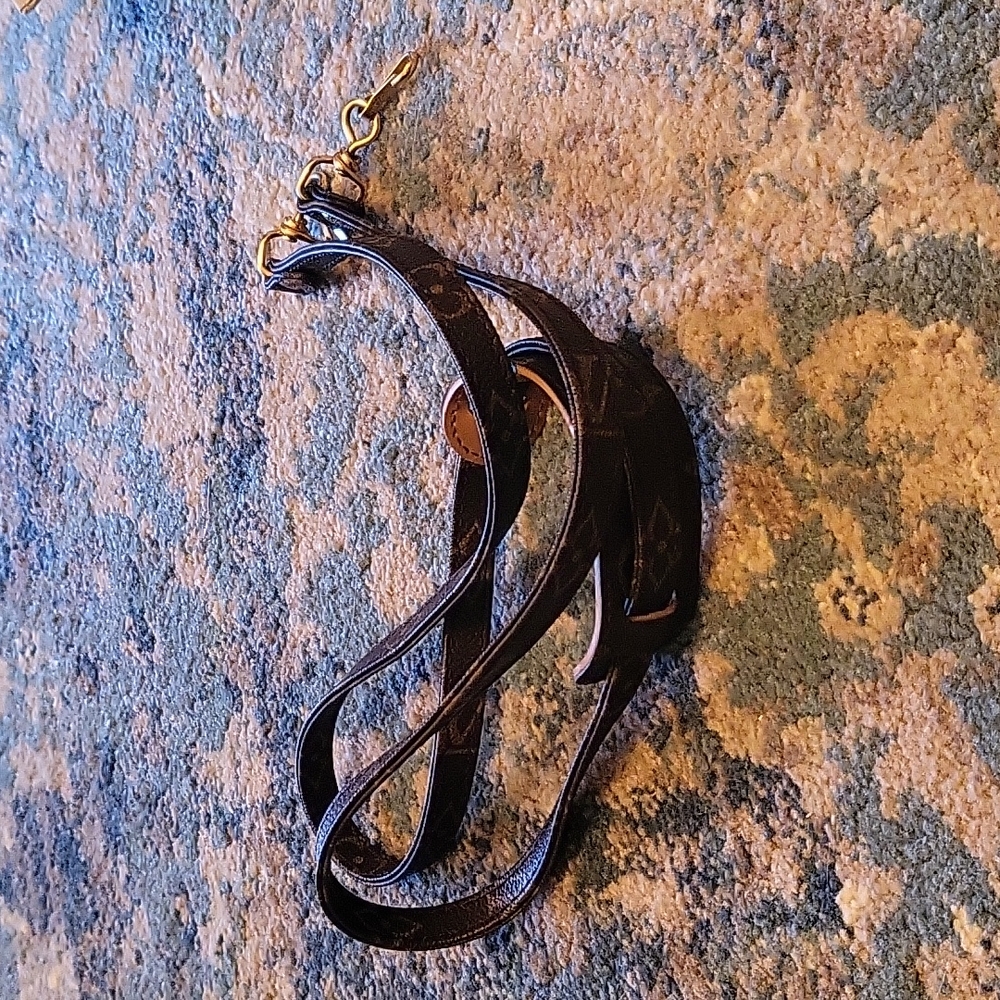 Louis Vuitton monogrammed shoulder strap